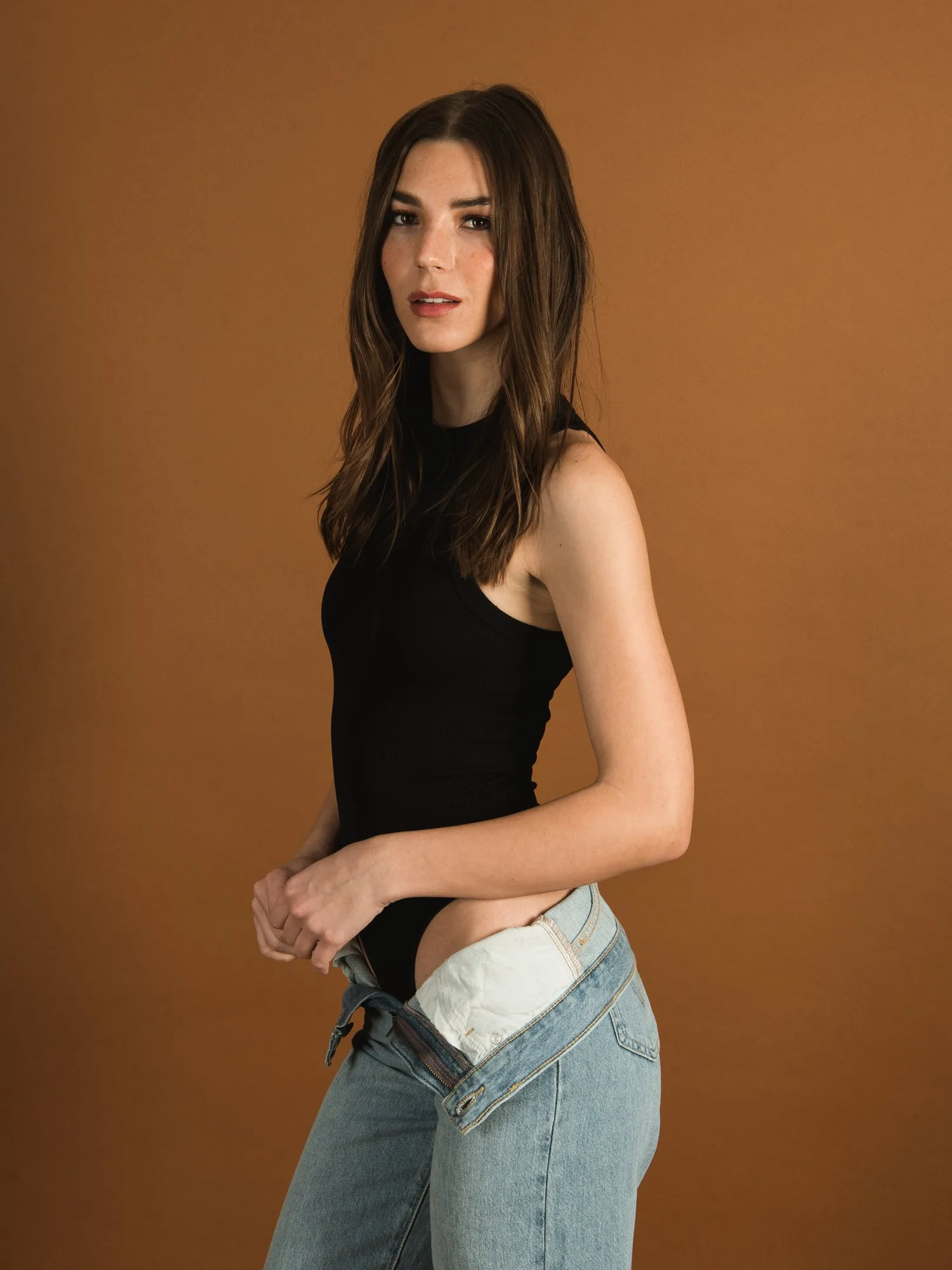 DYNAMIC HIGH SCOOPNECK BODYSUIT  - CLEARANCE