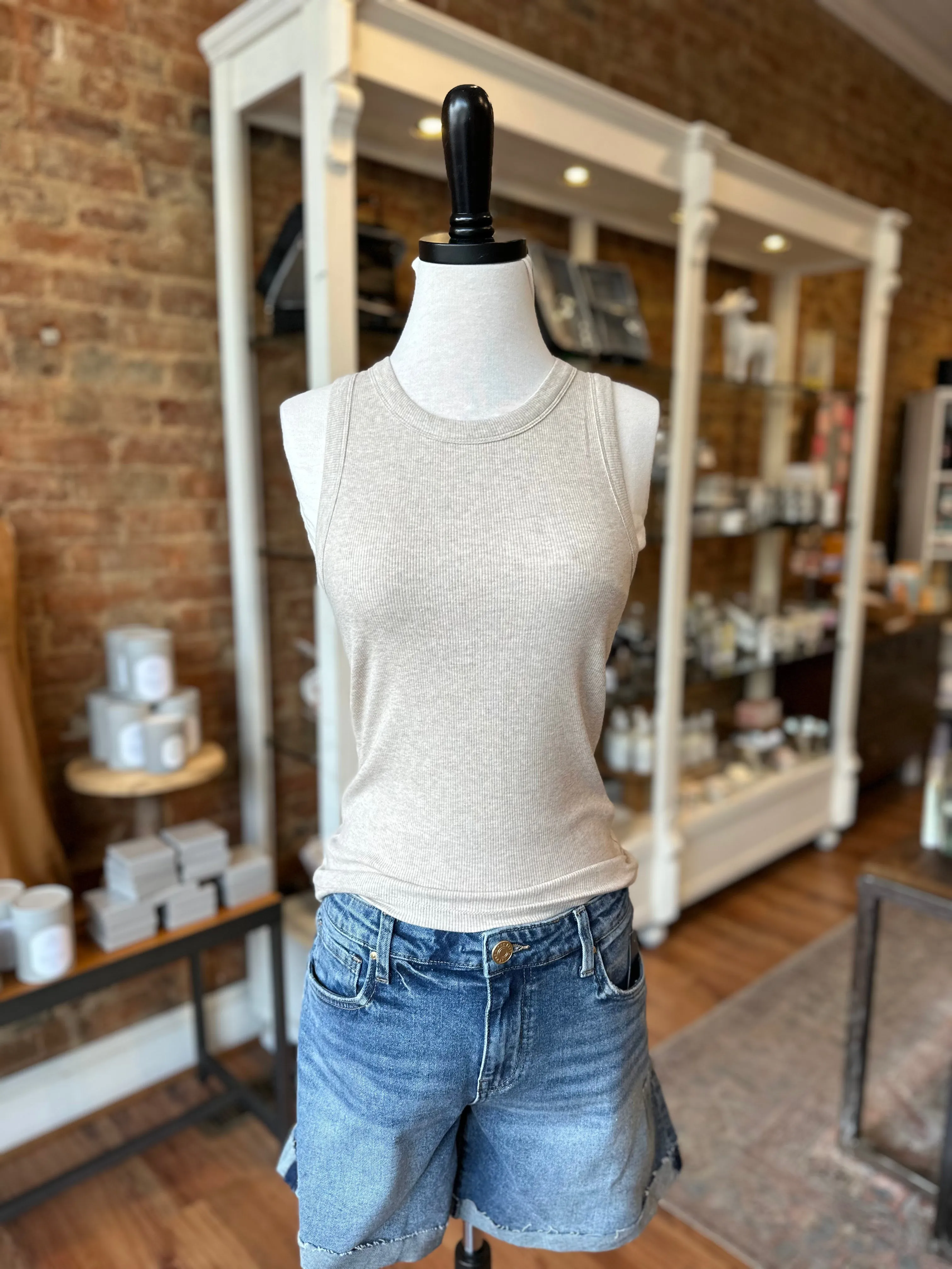 Edlin Tank in Cappuccino Heather