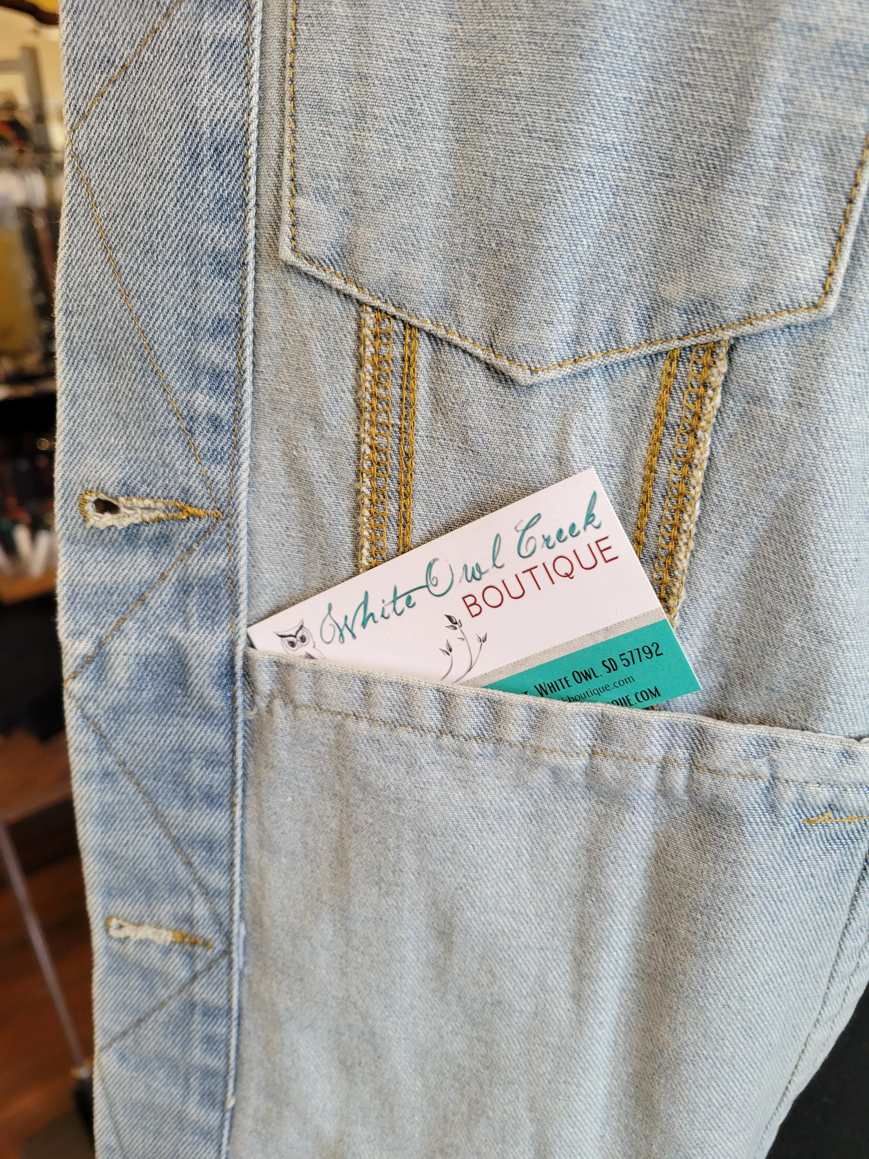 Embroidered Light Denim Jacket
