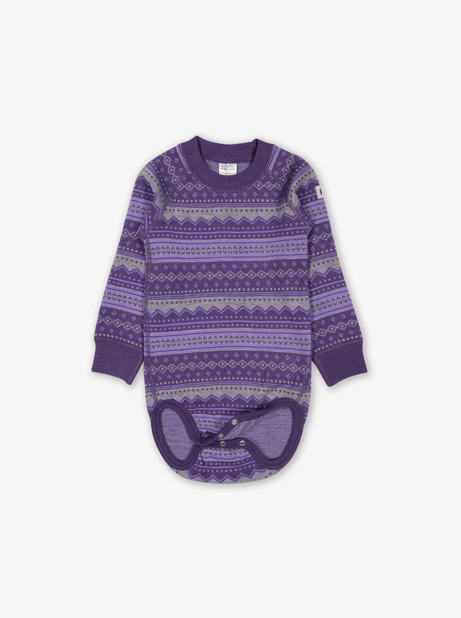 Fairisle Thermal Merino Baby Bodysuit