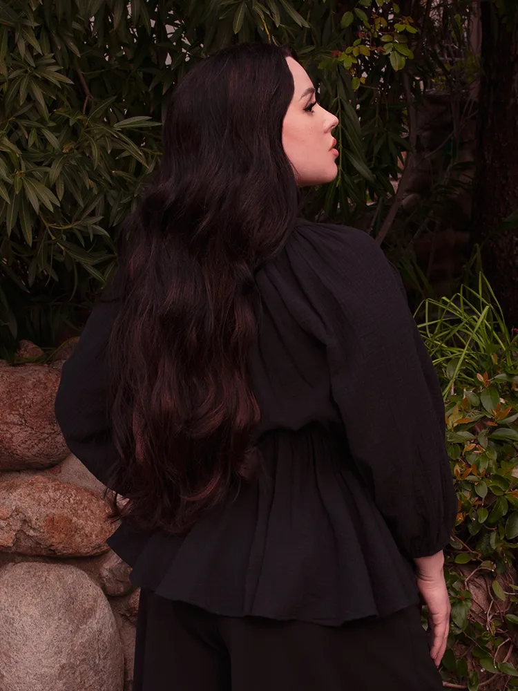 FINAL SALE - Coven Tunic Top in Black