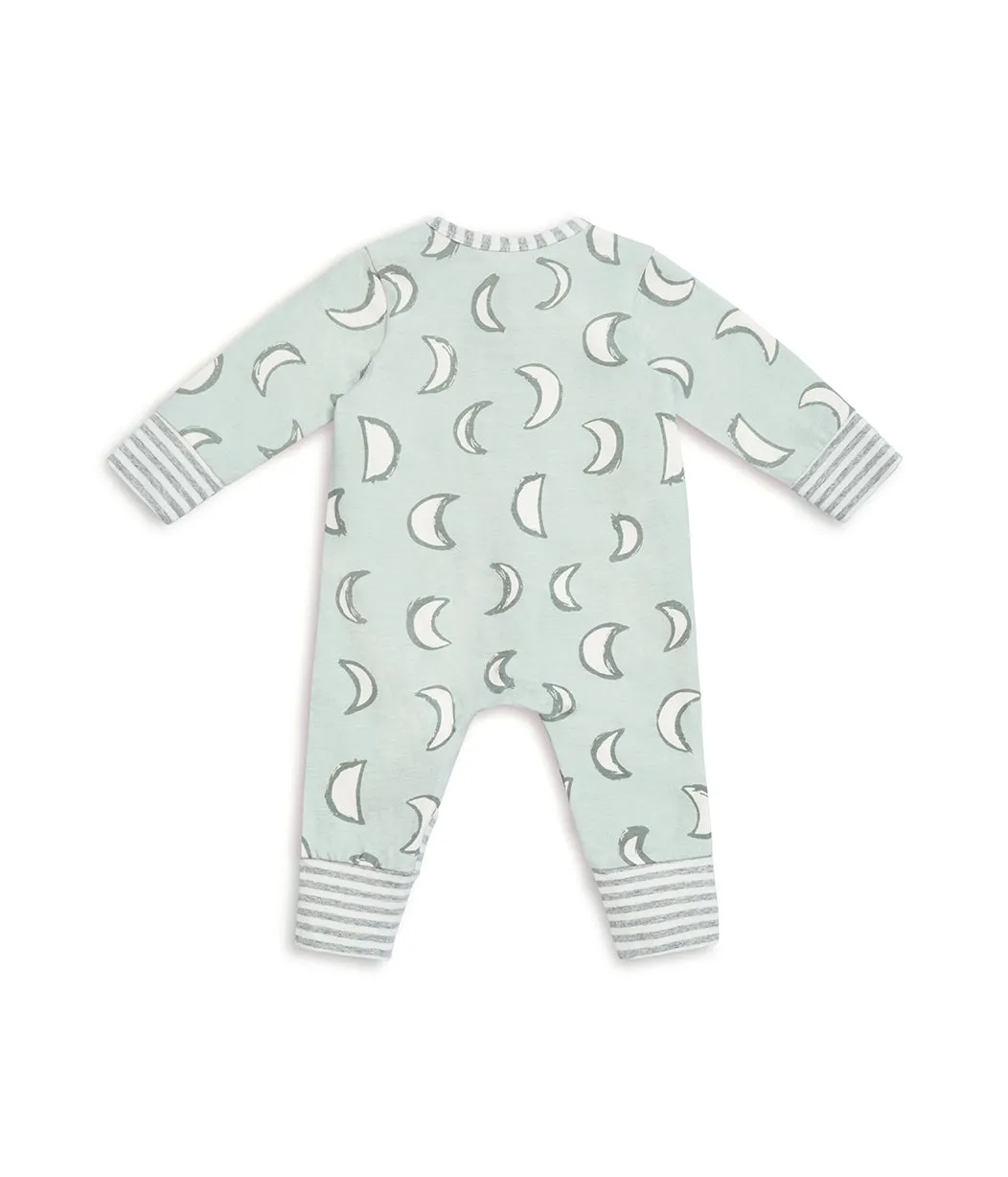 Footless Romper Olive Eclipse Cotton