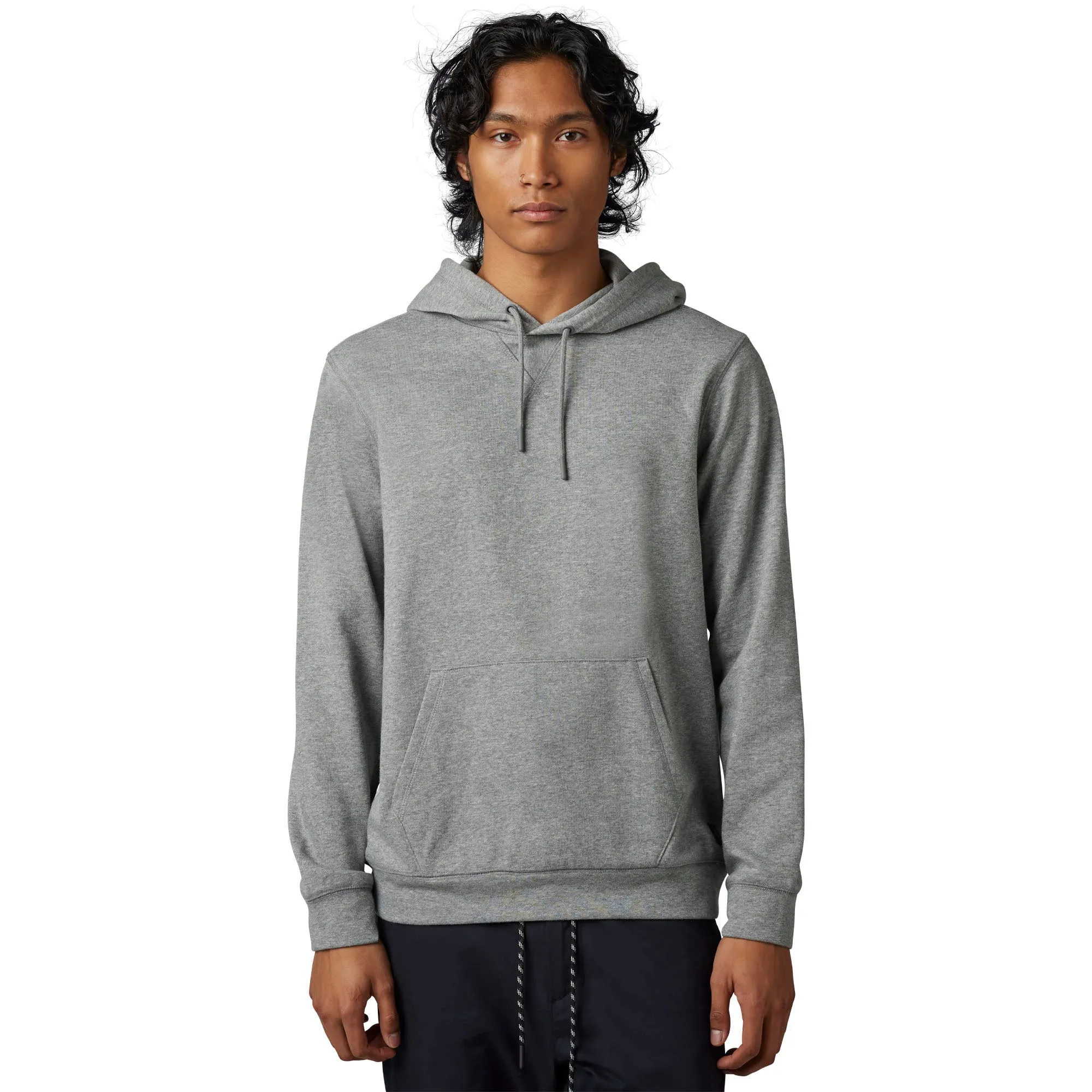 Fox Racing  Mens Level Up Pullover Hoodie Premium Heavyweight Heather Graphite
