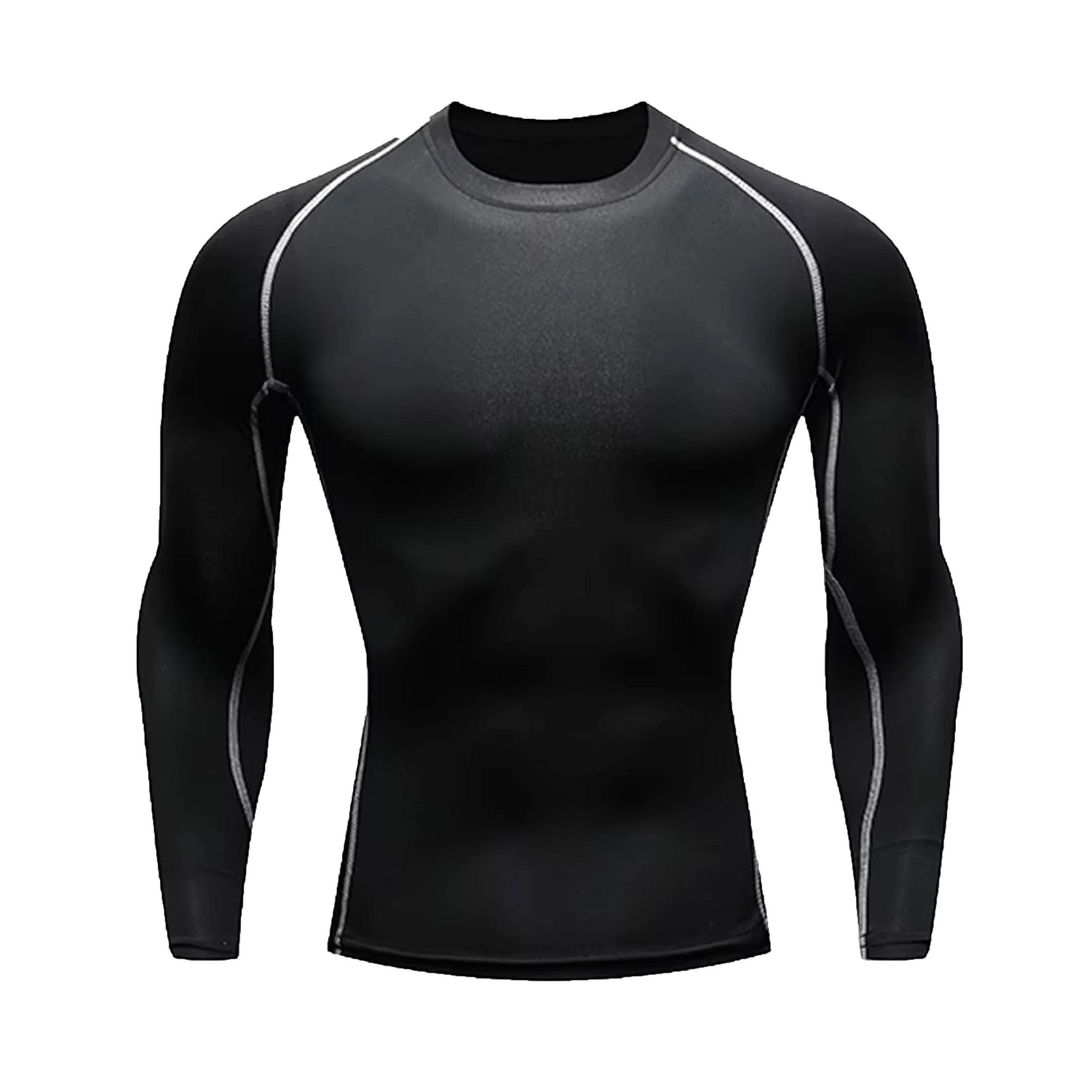 Functional Kids Long Sleeve Black Compression Shirt