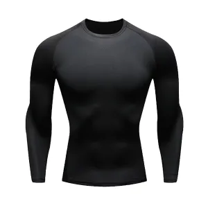Functional Kids Long Sleeve Black Compression Shirt