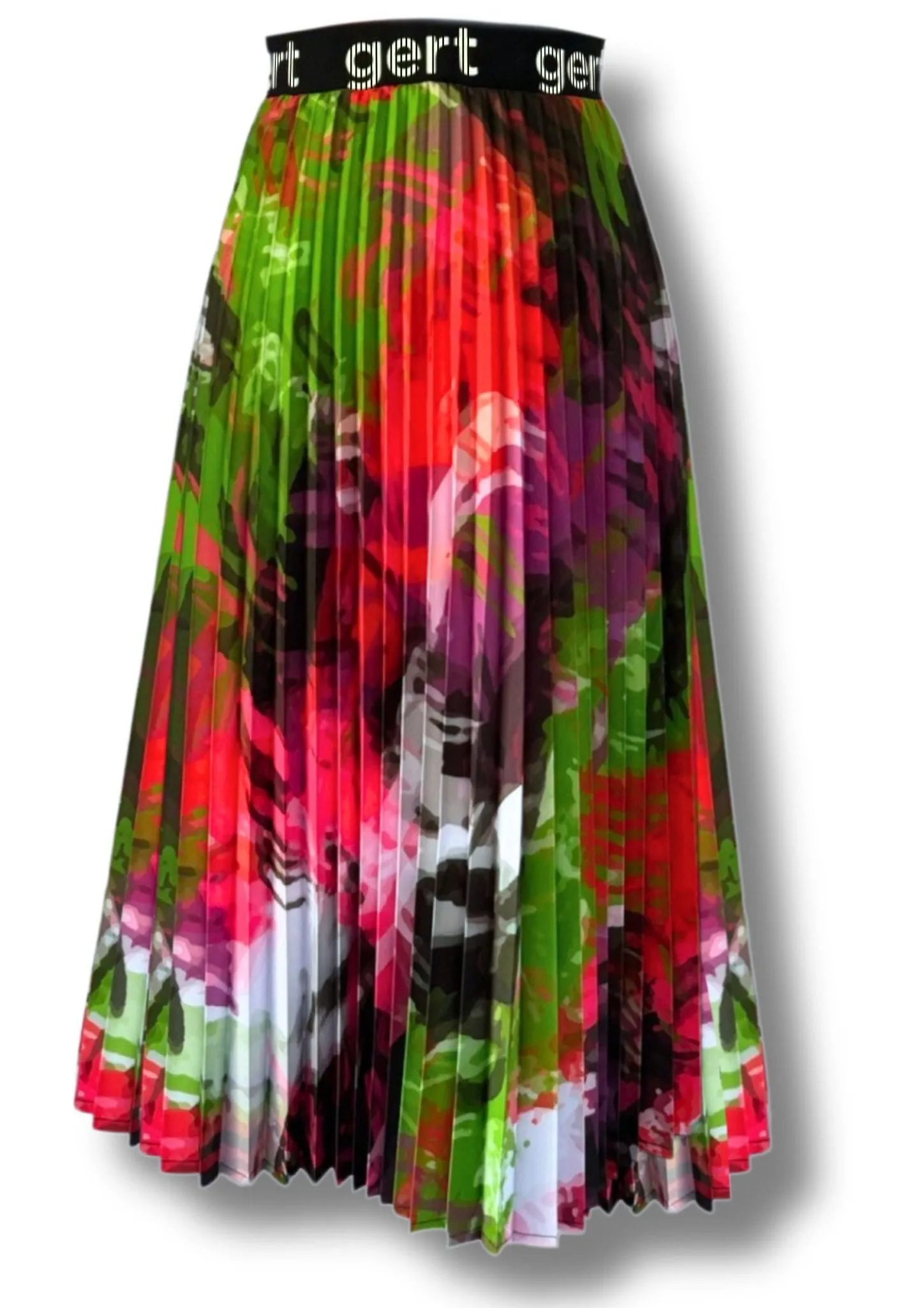 Gert graffiti Pleated Skirt