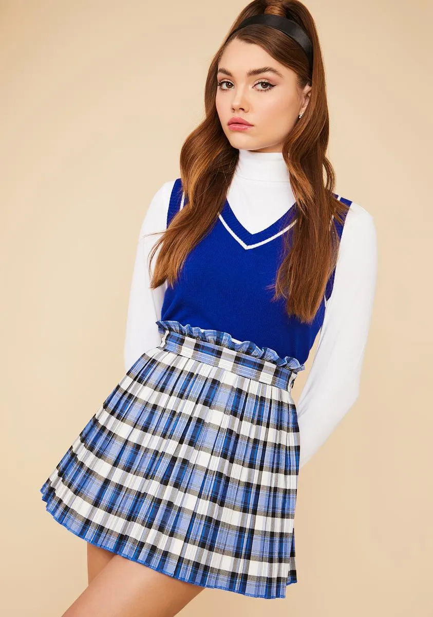 Got The Gossip Plaid Mini Skirt