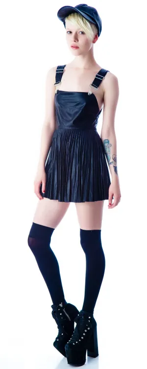 Greaser Pleated Overall Dress