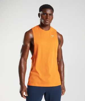 Gymshark React Drop Arm Tank - Sunburst Orange