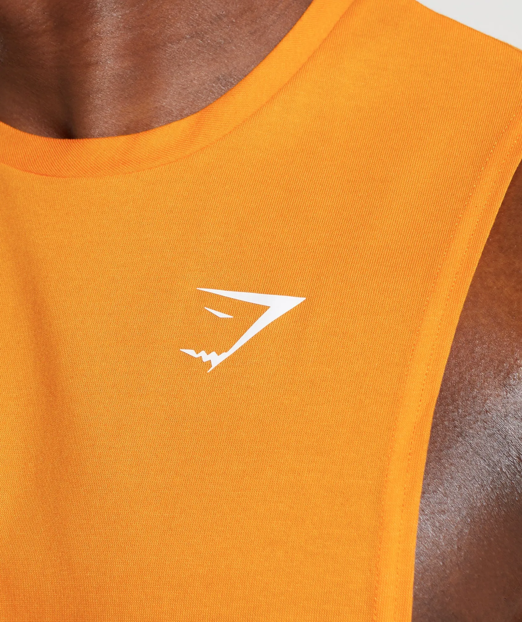 Gymshark React Drop Arm Tank - Sunburst Orange