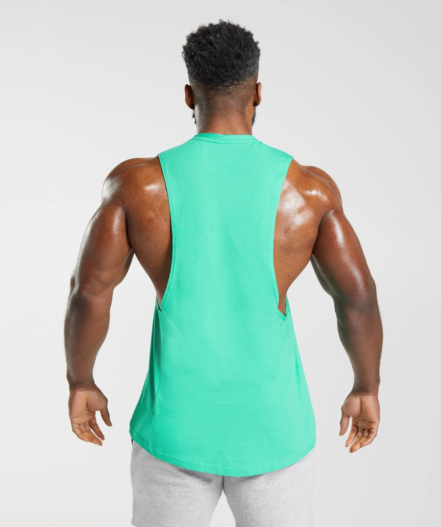 Gymshark React Drop Arm Tank - Tropic Green