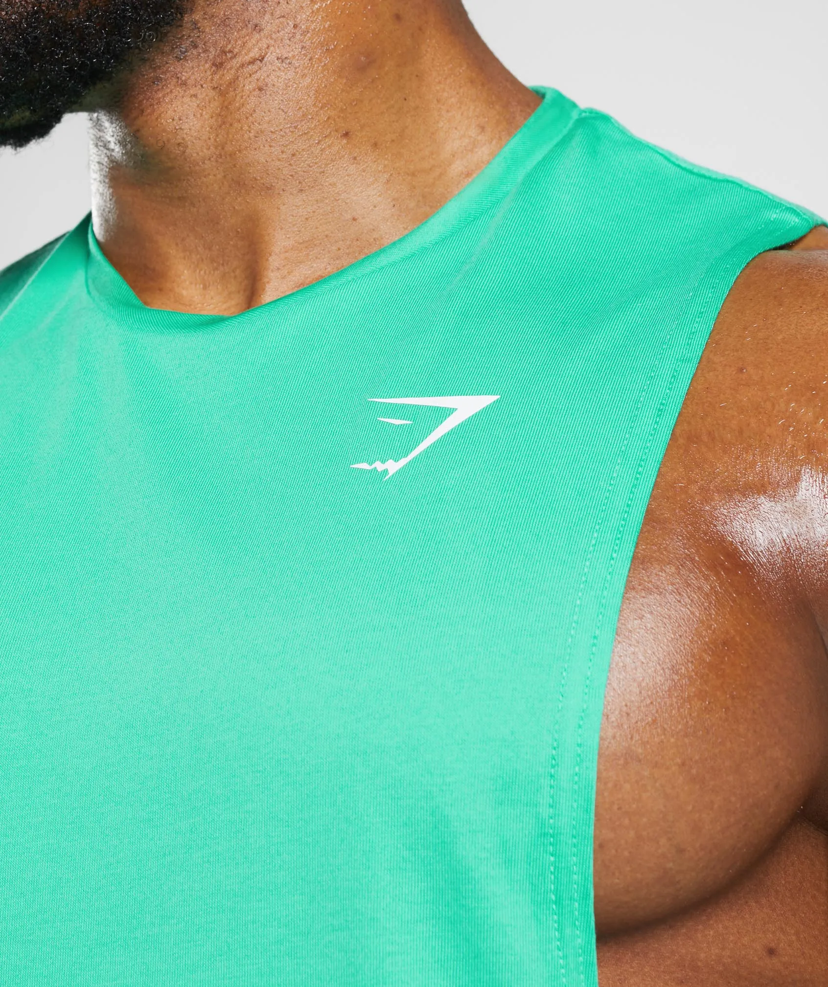 Gymshark React Drop Arm Tank - Tropic Green