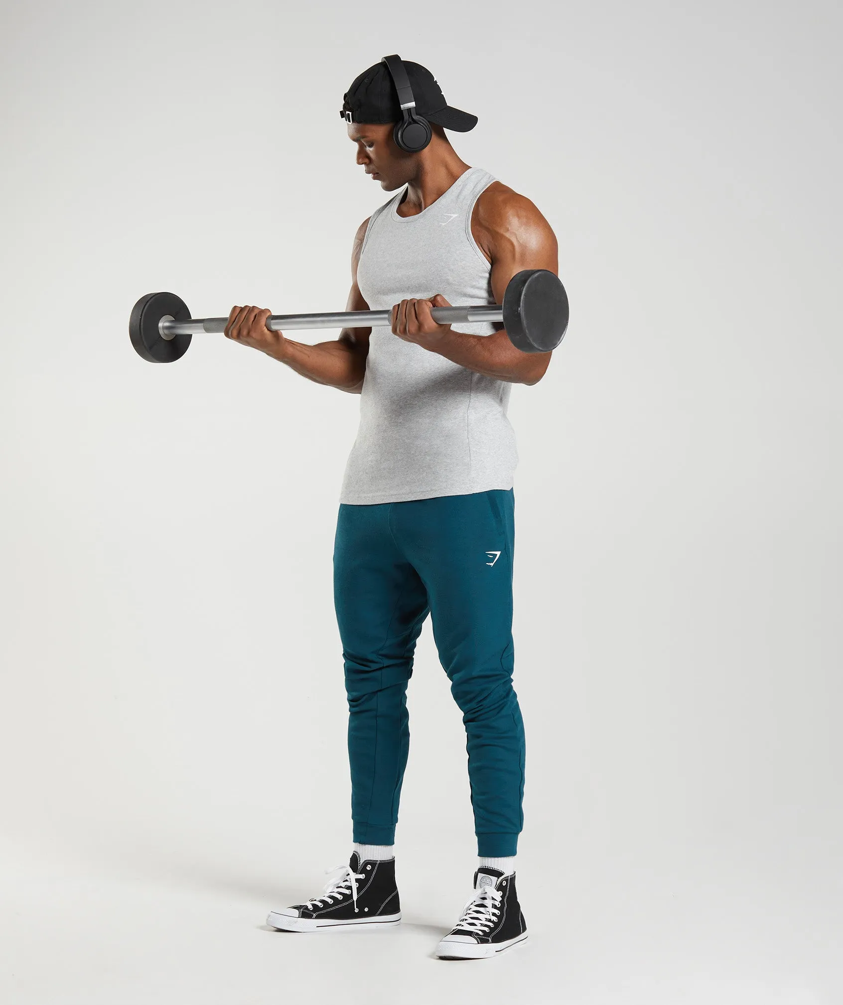 Gymshark React Tank - Light Grey Core Marl