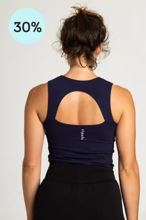 Half Moon Open Back Tank Top