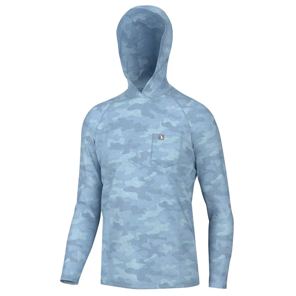 Heather Blend Hoodie- Blue Camo