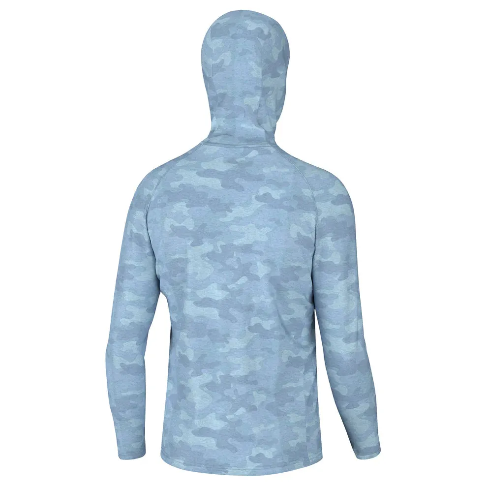 Heather Blend Hoodie- Blue Camo