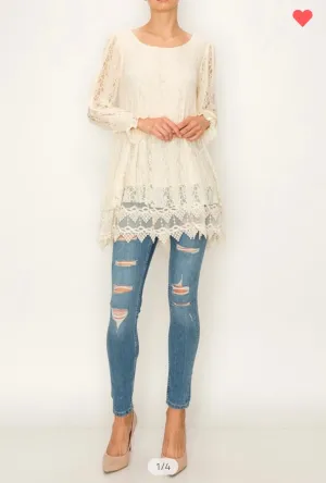 Heavenly Lace n Crochet Tunic