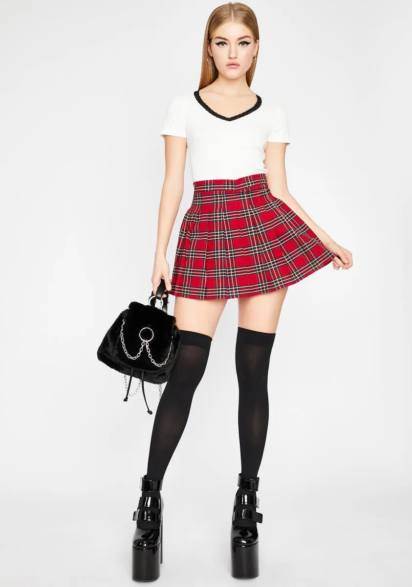 Hot Miss Popular Pleated Skirt
