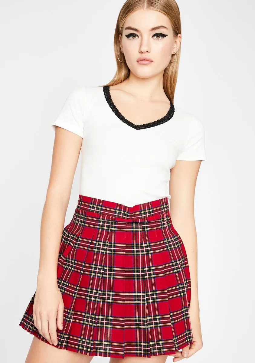 Hot Miss Popular Pleated Skirt