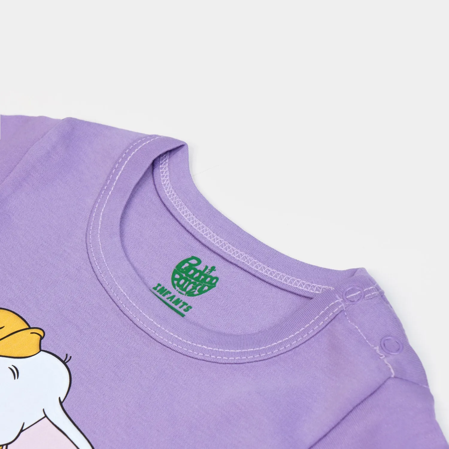 Infant Cotton Romper Dumbo - Light Purple