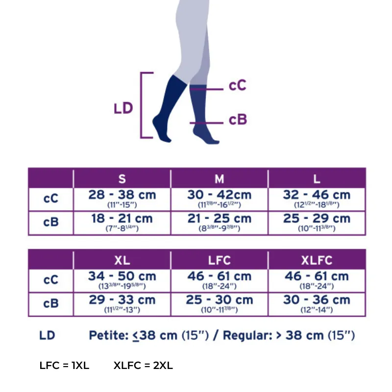 Jobst Opaque SoftFit 20-30 mmHg Knee High Compression Stockings Natural