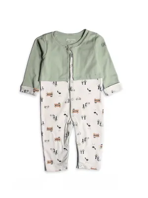 Junior Boys L/S Cotton Romper #03P (S-23)