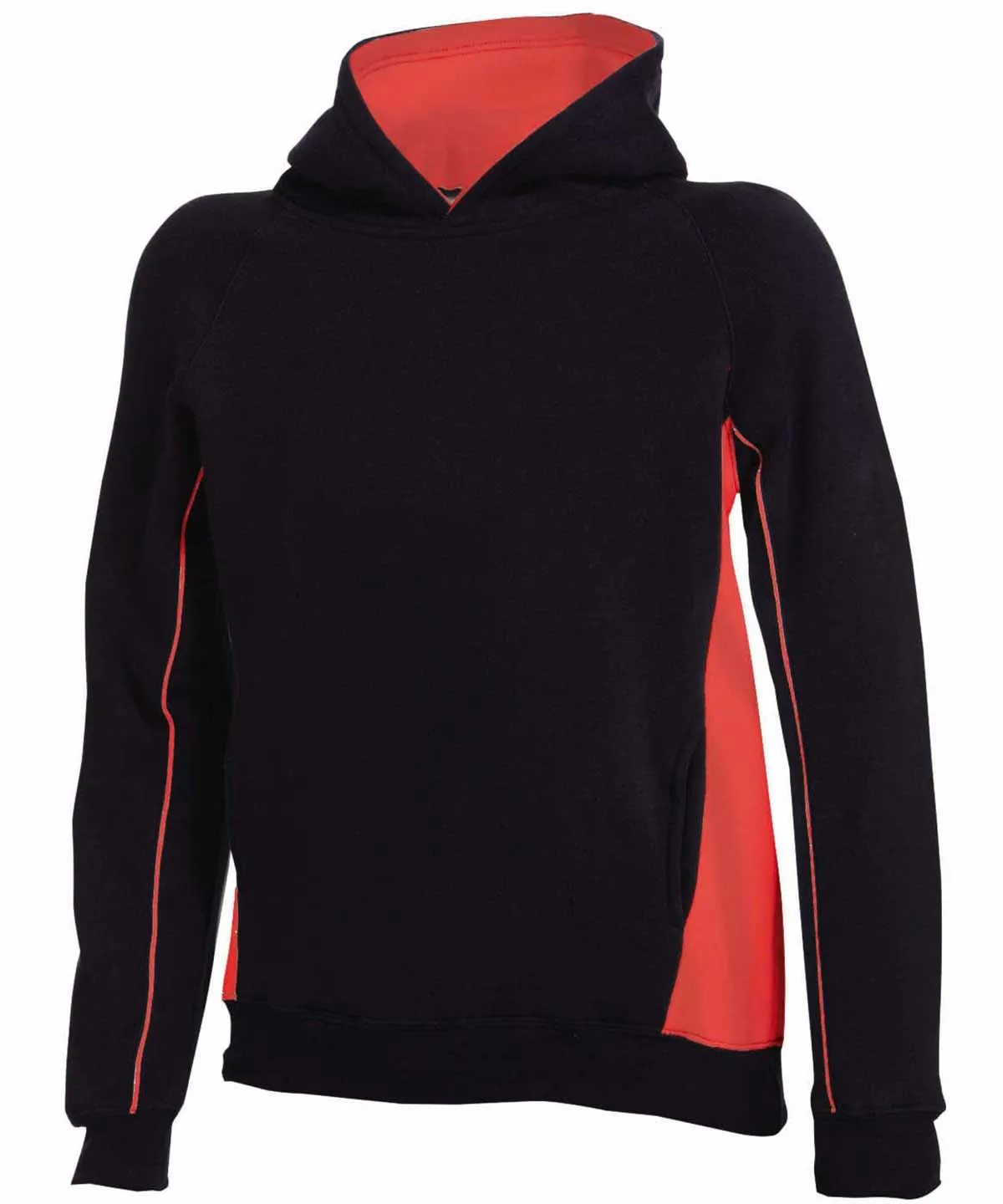 Kids pullover hoodie | Black/Red