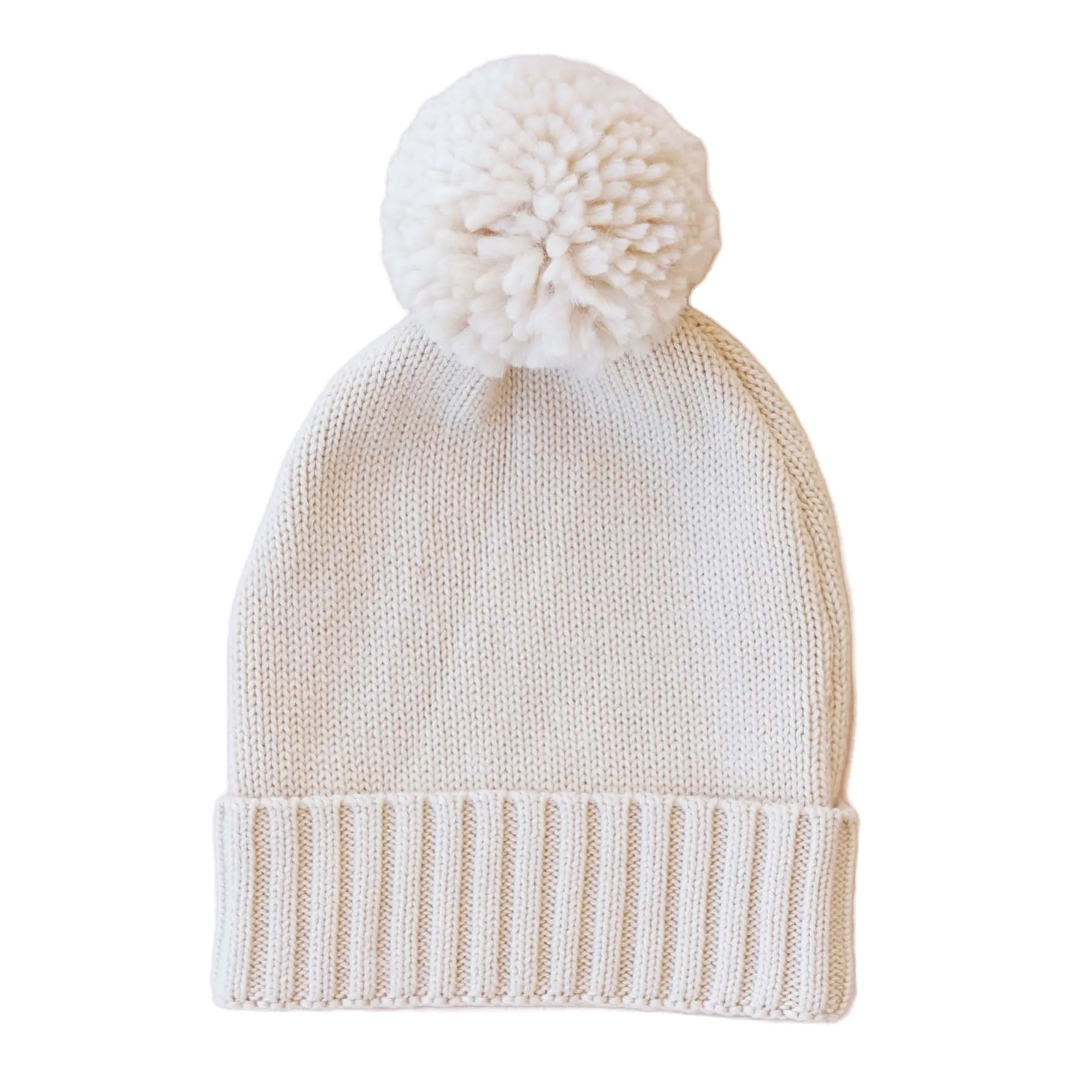 Knit Baby Pom Pom Beanie*