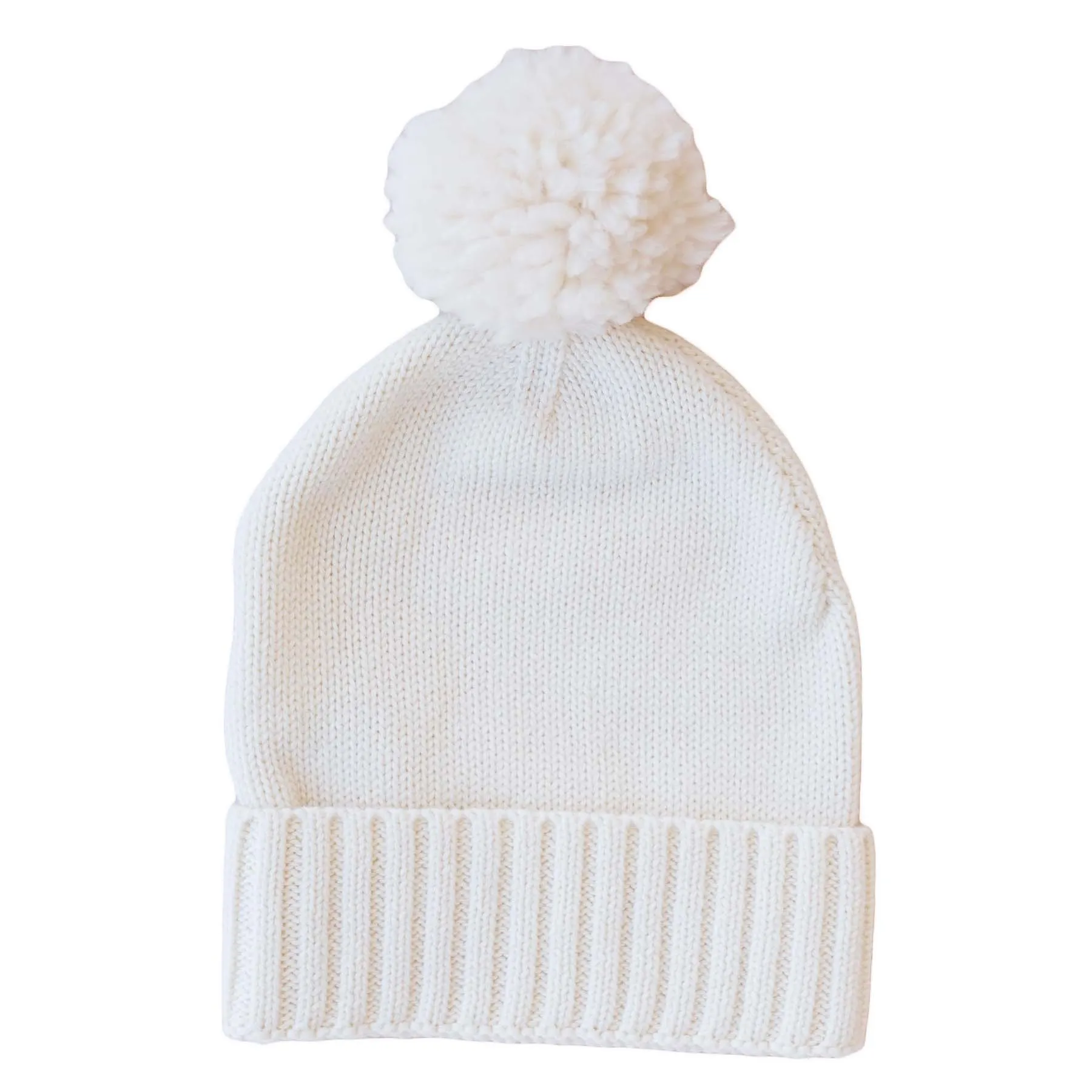 Knit Baby Pom Pom Beanie*