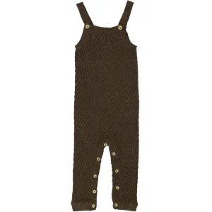 Knit Romper Bobbie - brown melange