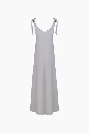Kylie Lurex Slip Dress in Silver