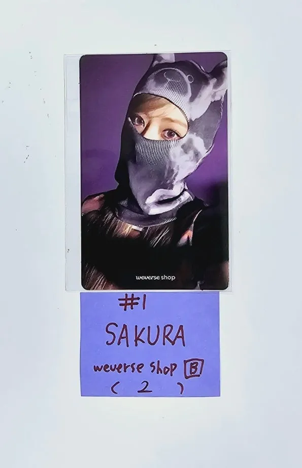LE SSERAFIM "CRAZY" - Weverse Shop Pre-Order Benefit Photocard [Balaclava Ver.] [24.9.4]