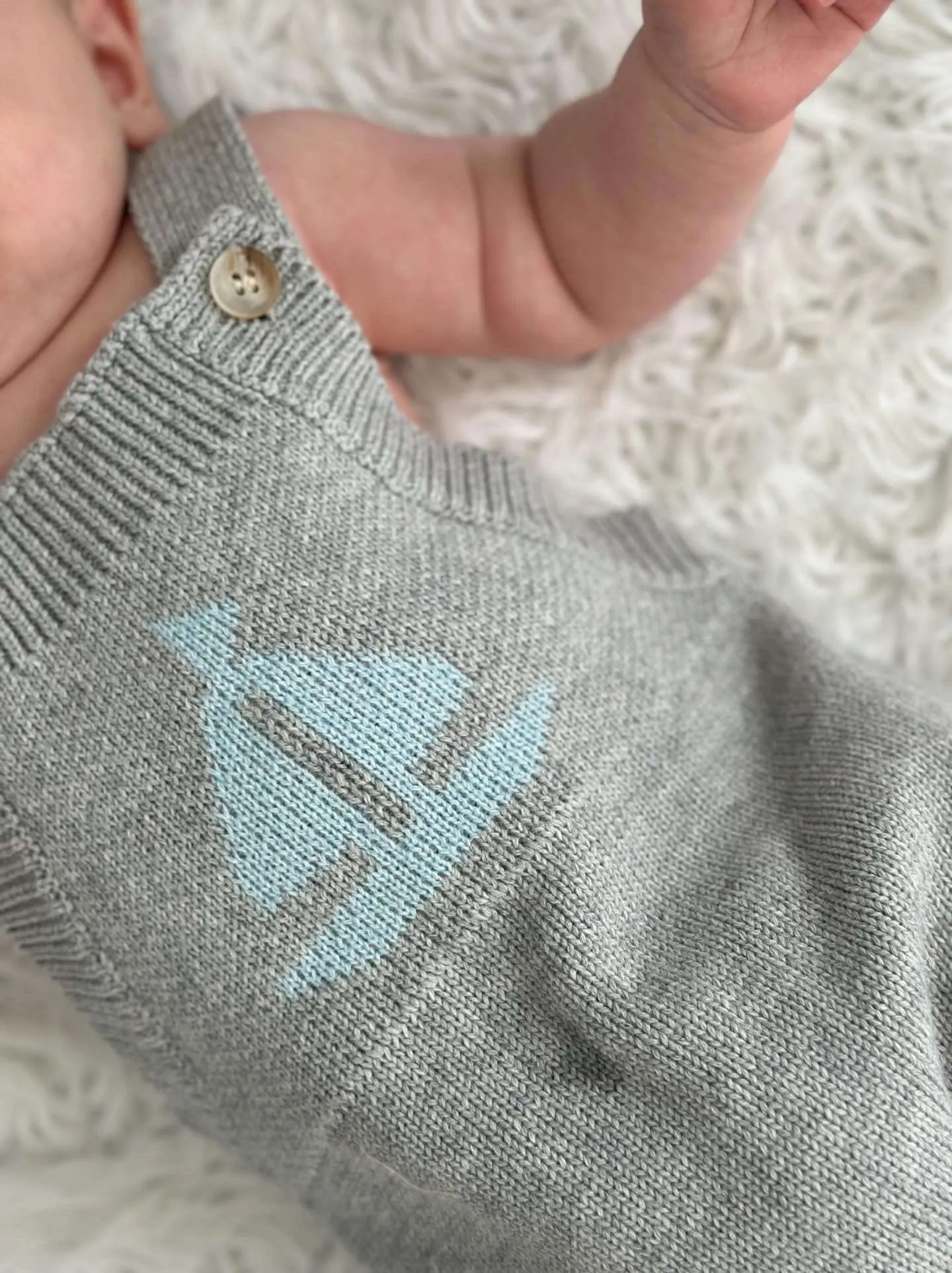 Luna   Luca Sailboat Baby Romper