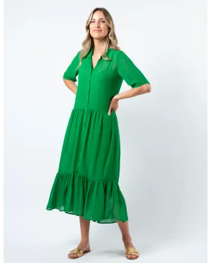 Macy Dress - Juniper Green