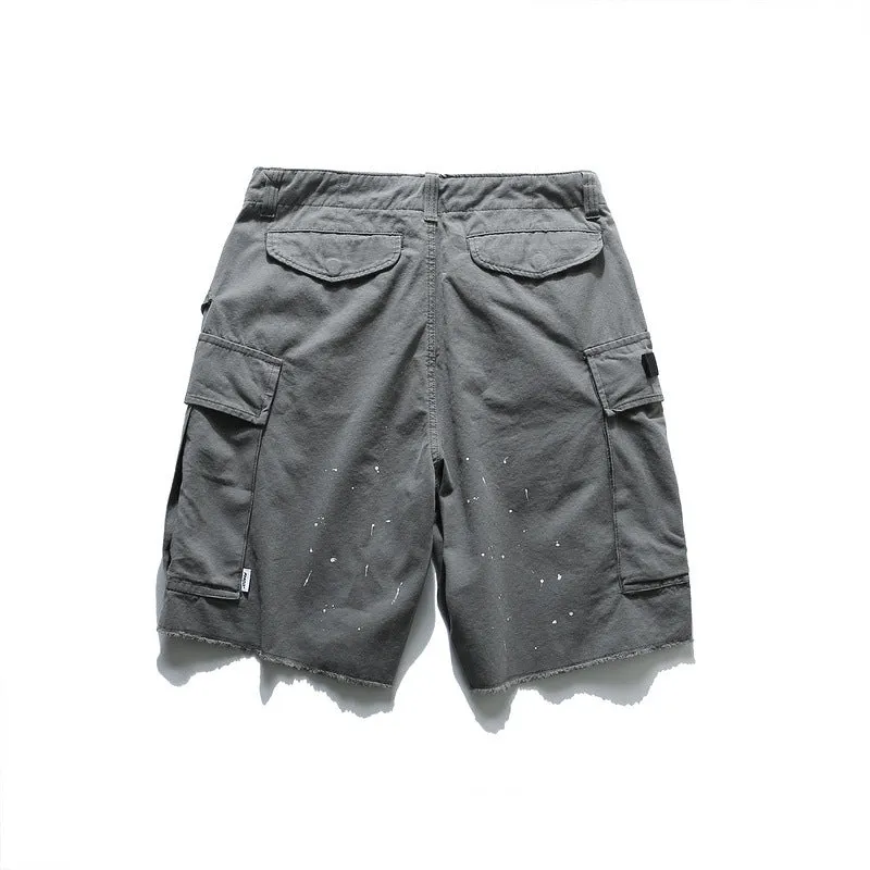 Man Fall Outfits Cargo Pants Large Pocket Overalls Casual Shorts Summer Pirate Shorts Loose