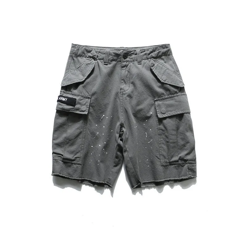 Man Fall Outfits Cargo Pants Large Pocket Overalls Casual Shorts Summer Pirate Shorts Loose
