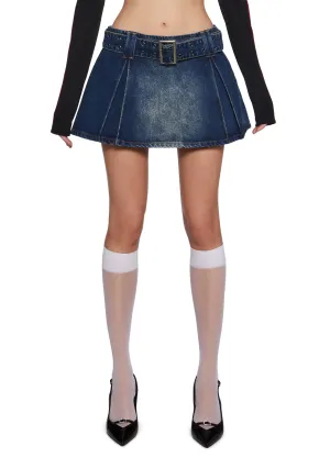 Margie Pleated Mini Skirt