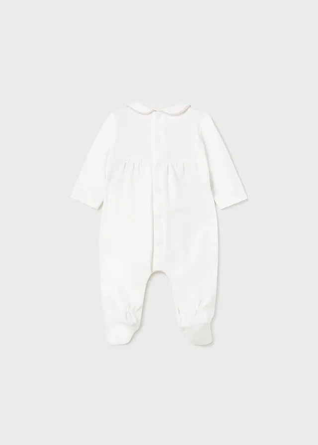 Mayoral 1705 082 - White Dressy Romper