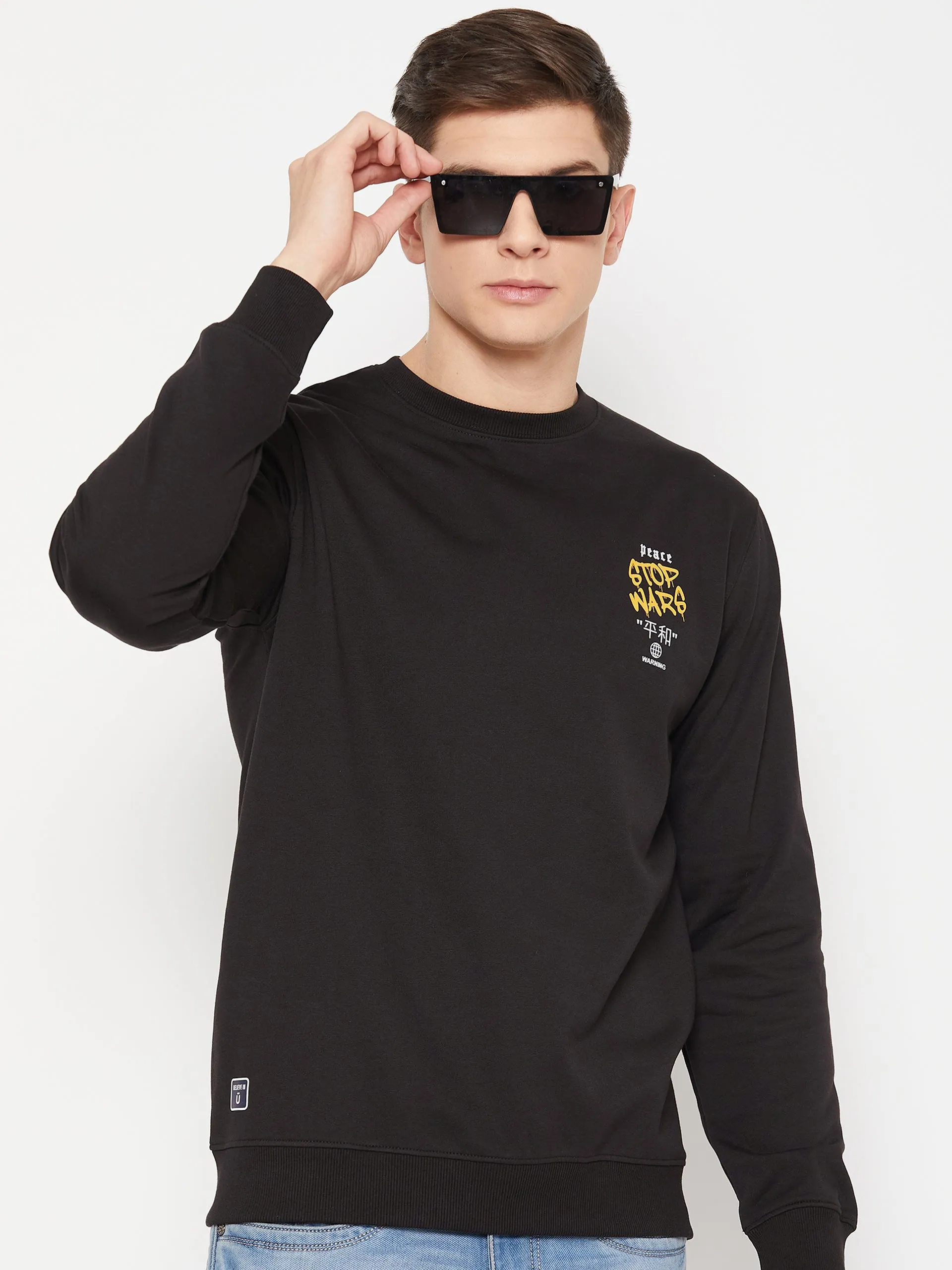 Men Sweatshirt (Printed Back)