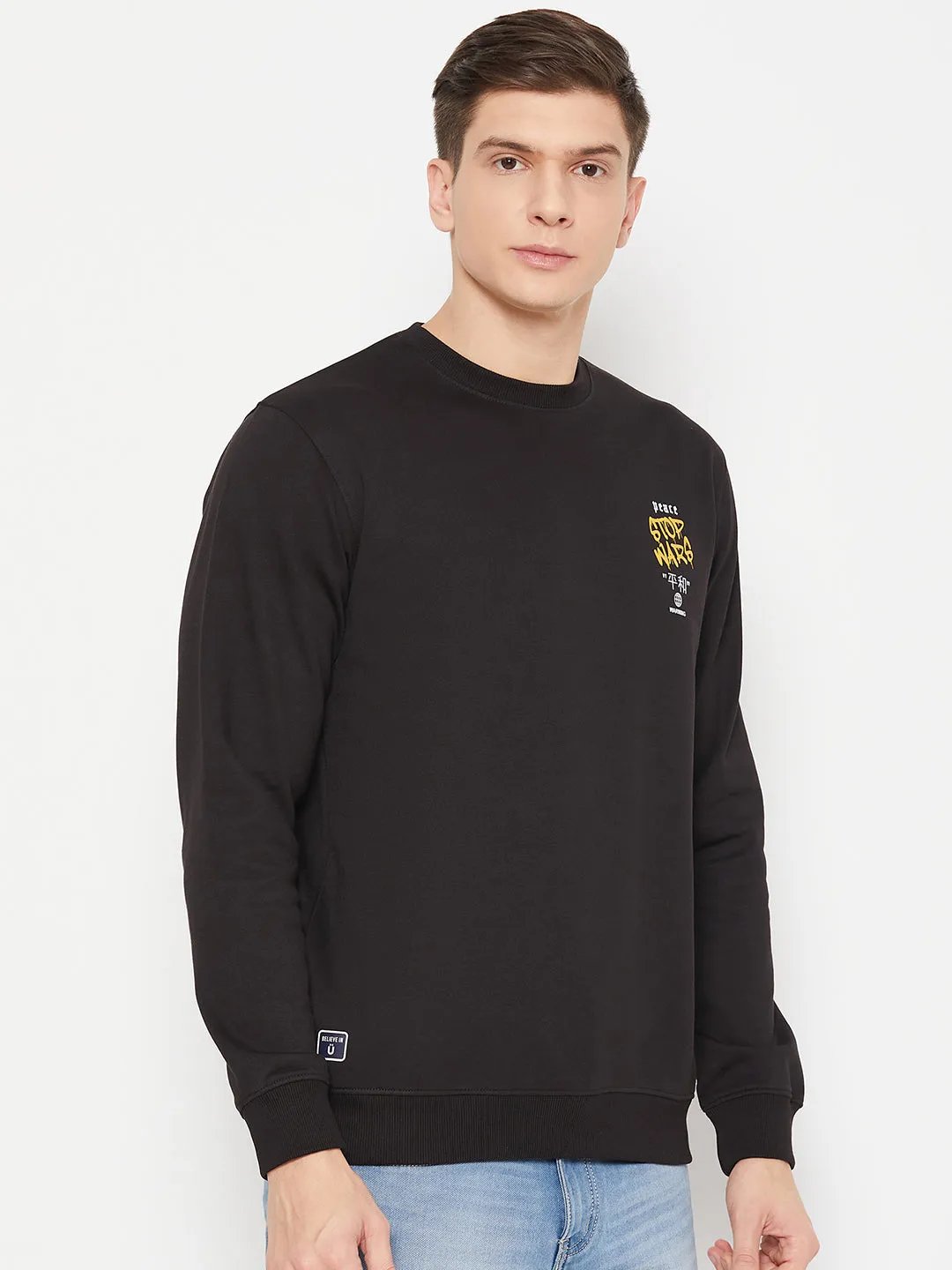 Men Sweatshirt (Printed Back)