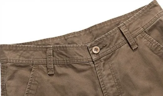 Men's Casual Cotton Loose Cargo Pants