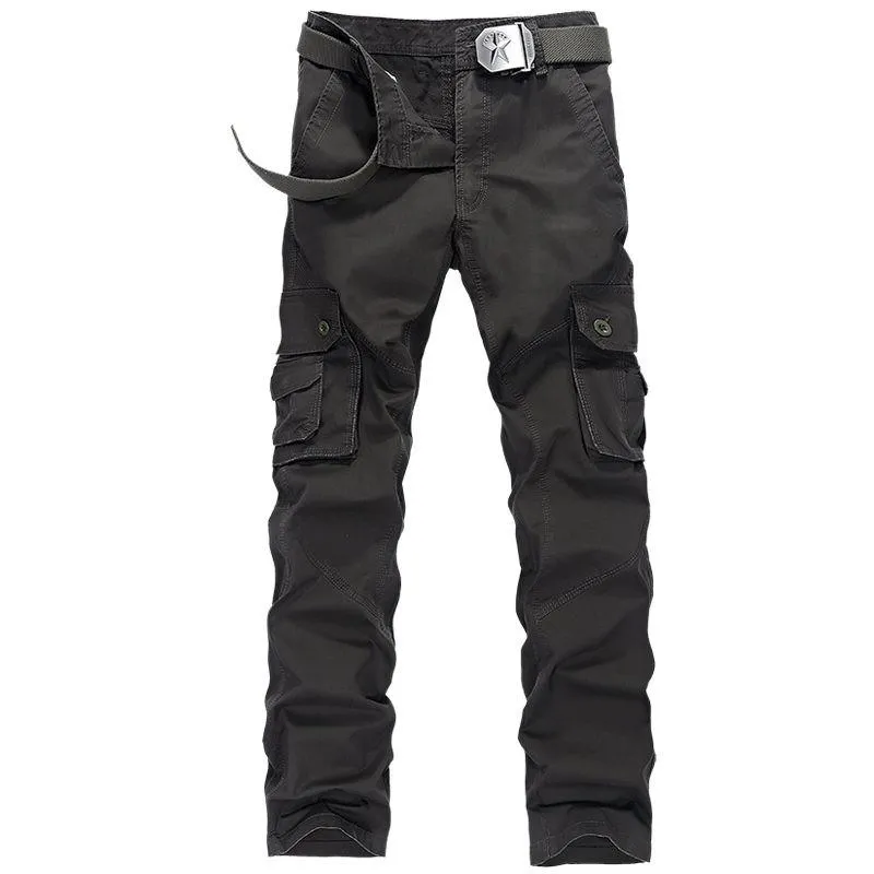 Men's Casual Cotton Loose Cargo Pants
