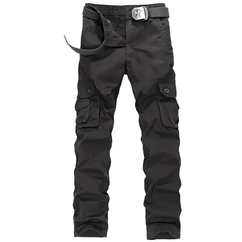 Men's Casual Cotton Loose Cargo Pants