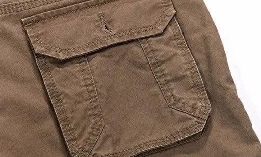 Men's Casual Cotton Loose Cargo Pants