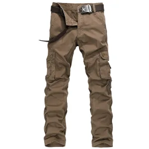 Men's Casual Cotton Loose Cargo Pants