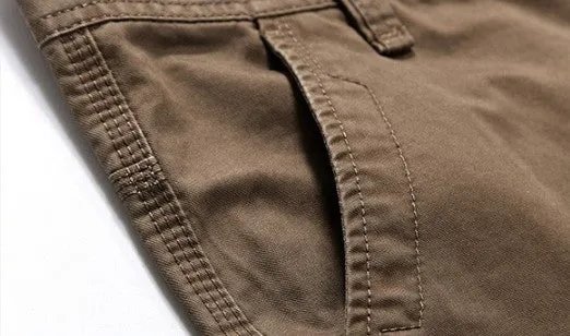 Men's Casual Cotton Loose Cargo Pants