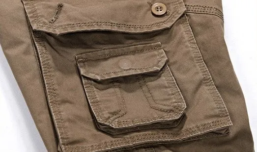 Men's Casual Cotton Loose Cargo Pants