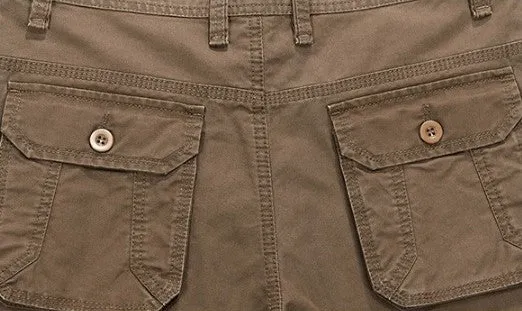 Men's Casual Cotton Loose Cargo Pants