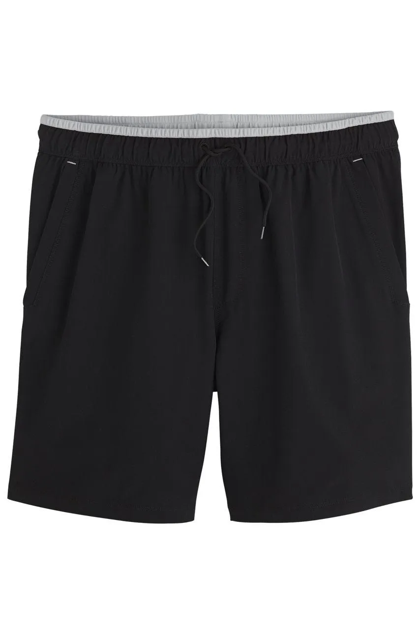 Men's Kahuna Swimming Shorts  |  Black Mercury Piping