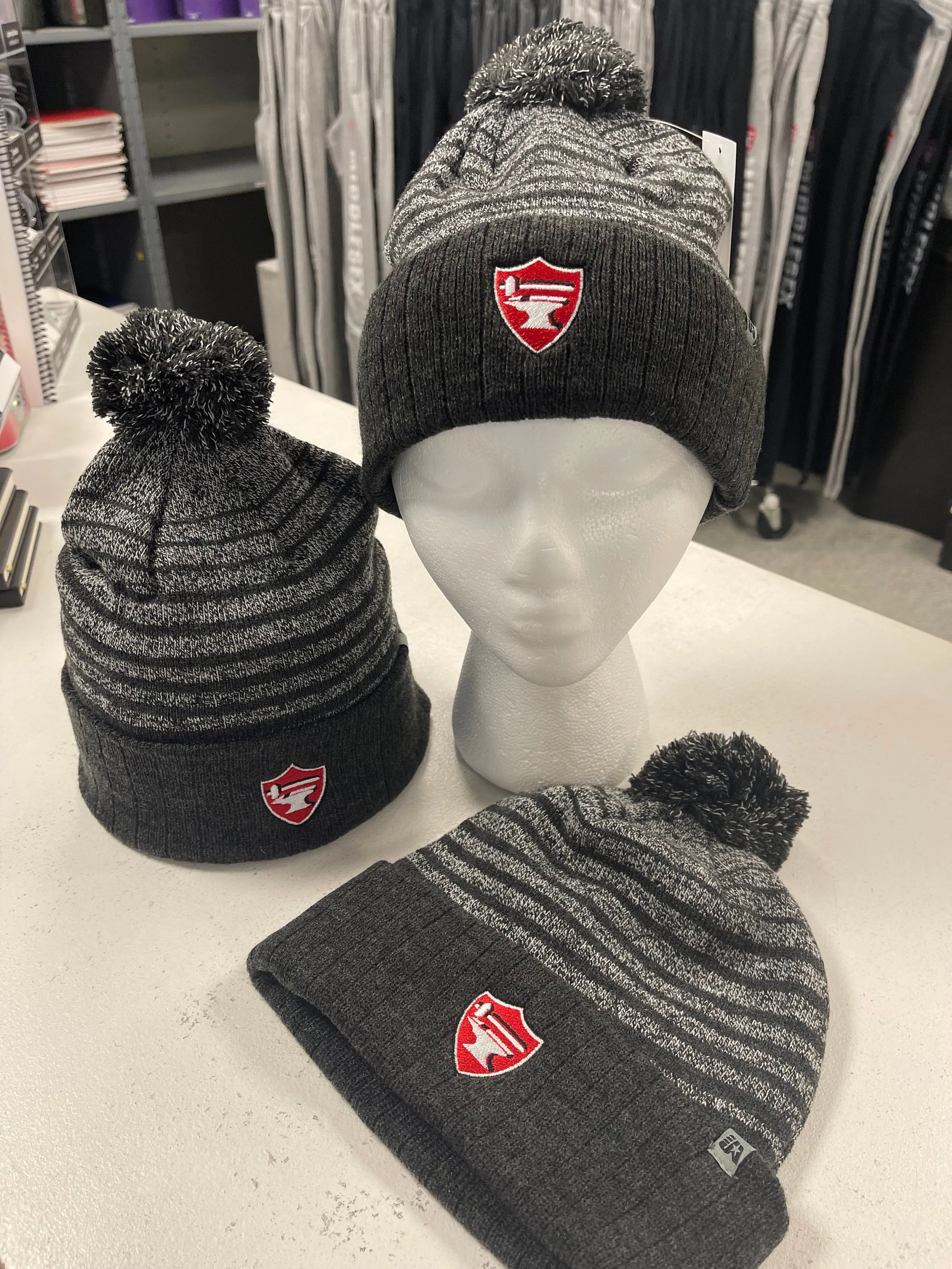 Middlesex Embroidered Beanie w/Pom
